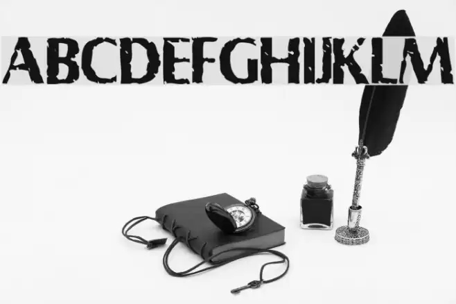 Shabby Font examples