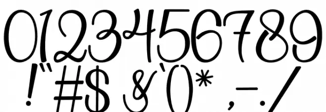 Shabira Bloom Regular Font OTHER CHARS