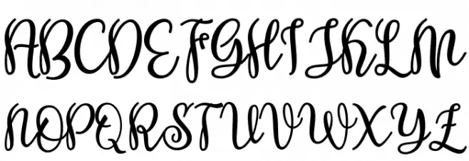 Shabira Bloom Regular Schriftart Groß