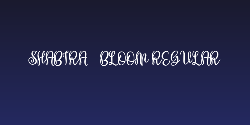 Shabira Bloom Regular Social Header