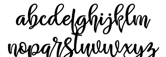 Shabira Bloom Regular Font LOWERCASE