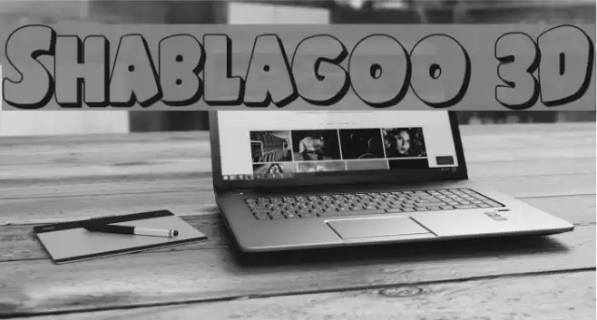 Shablagoo 3D Font examples