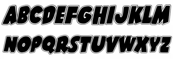 Shablagoo Academy Italic Шрифта ВЕРХНИЙ