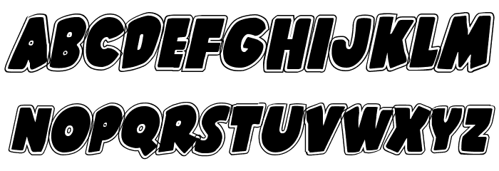Shablagoo Academy Italic Font LOWERCASE