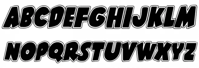 Shablagoo Academy Italic フォント 小文字