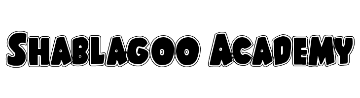 Shablagoo Academy Font