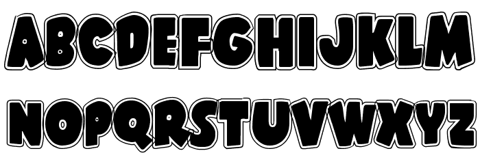Shablagoo Academy Font LOWERCASE