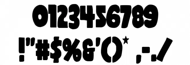 Shablagoo Condensed Font OTHER CHARS