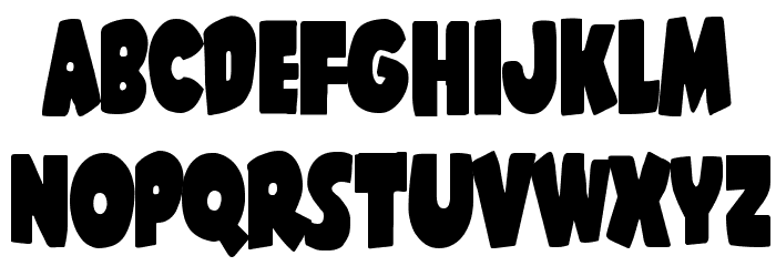 Shablagoo Condensed Font LOWERCASE