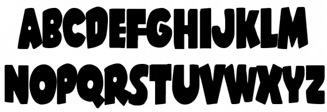 Shablagoo Condensed Font Litere mici