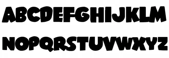 Shablagoo Expanded Font Litere mari