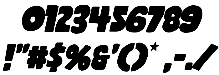Shablagoo Italic Font OTHER CHARS