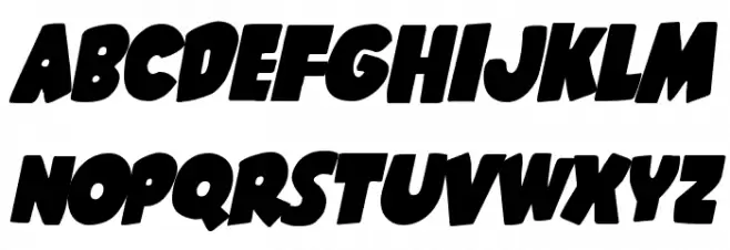 Shablagoo Italic Fuentes MAYÚSCULAS