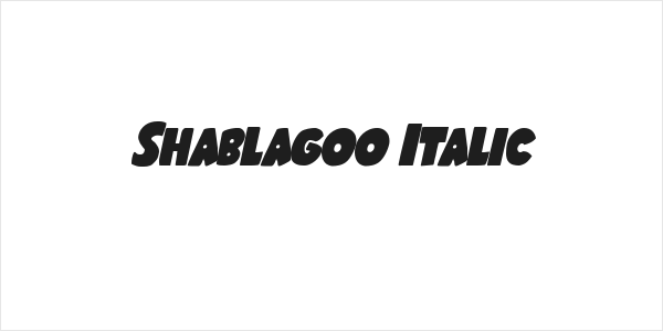 Shablagoo Italic Logo