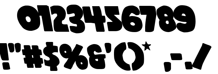 Shablagoo Leftalic Font OTHER CHARS