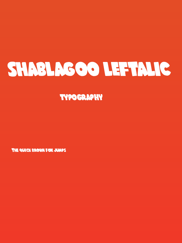 Shablagoo Leftalic Poster