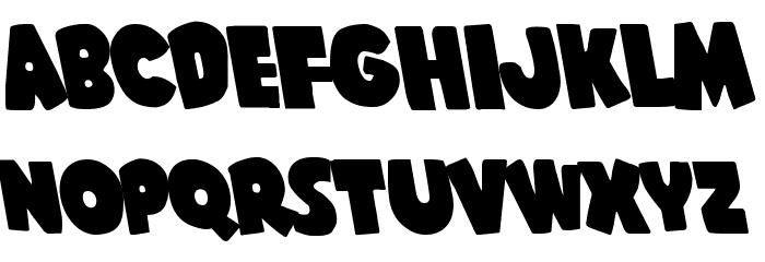 Shablagoo Leftalic Font LOWERCASE