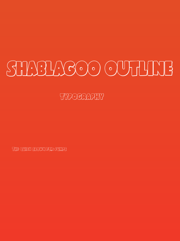 Shablagoo Outline Poster