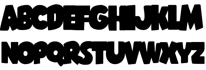 Shablagoo Overlap Font LOWERCASE