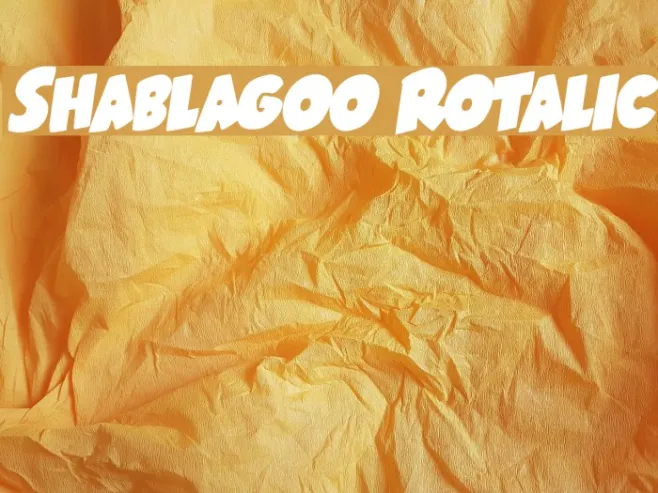 Shablagoo Rotalic Example 1