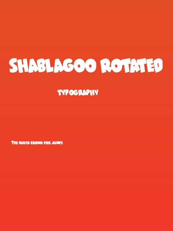 Shablagoo Rotated Poster