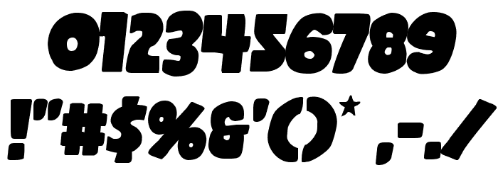 Shablagoo Semi-Italic Font OTHER CHARS