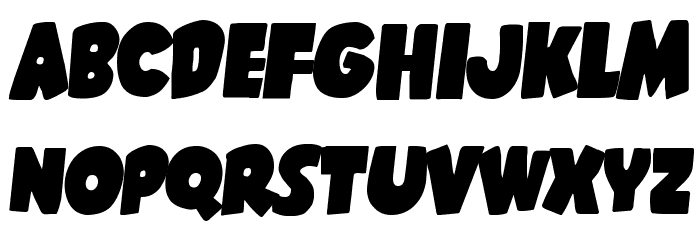 Shablagoo Semi-Italic Font LOWERCASE