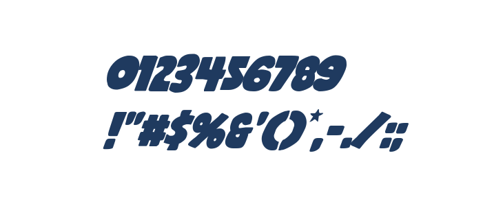 Shablagoo Super-Italic Other Characters