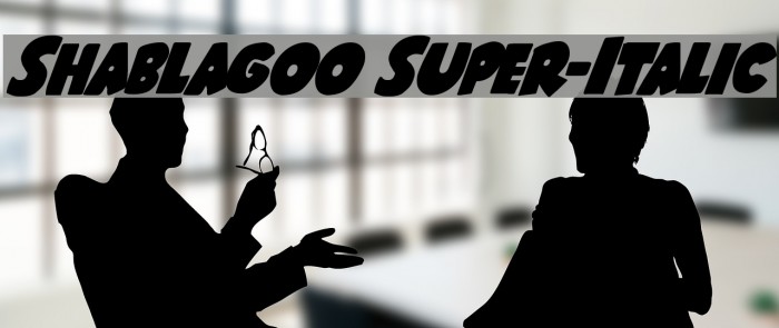 Shablagoo Super-Italic Example 2