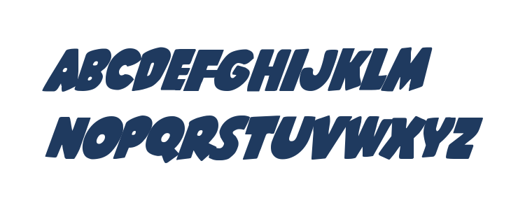 Shablagoo Super-Italic Lowercase