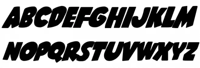 Shablagoo Super-Italic Fuentes MINÚSCULAS