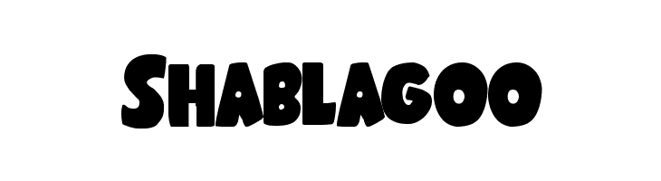Shablagoo Font