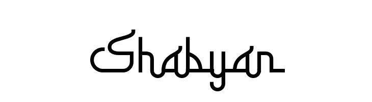 Shabyan  font caratteri gratis