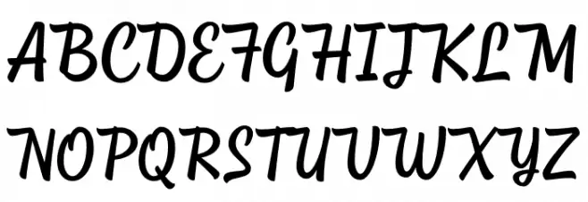 Shackie Handpainted PERSONAL Regular Schriftart Groß