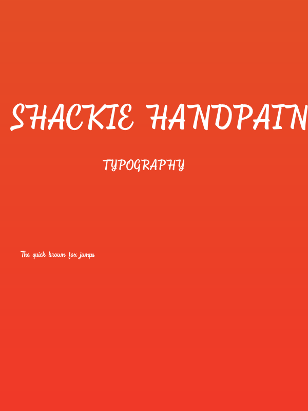 Shackie Handpainted PERSONAL Regular Poster