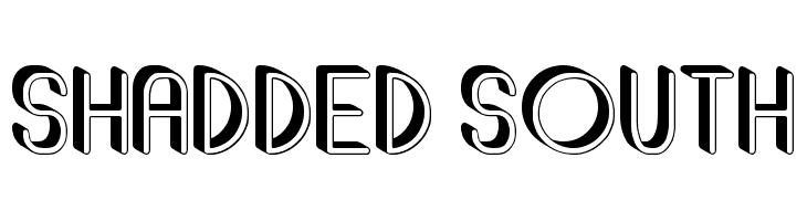 Shadded South  フリーフォントのダウンロード