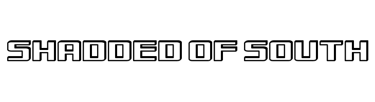 Shadded of South  font caratteri gratis