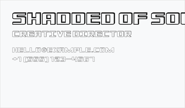 Shadded of South Business Card