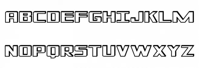 Shadded of South Caratteri MINUSCOLO