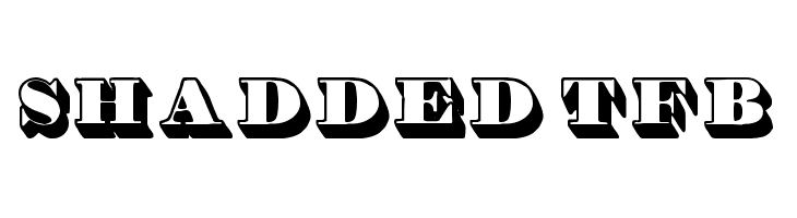 Shadded tfb  font caratteri gratis