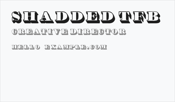 Shadded tfb Business Card