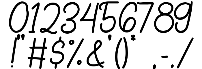 Shade Blue フォント その他の文字