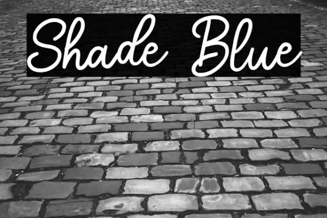 Shade Blue フォント examples