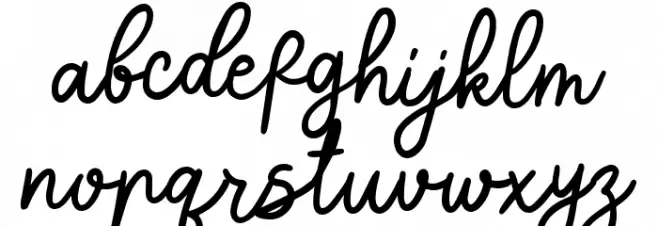 Shade Blue Font LOWERCASE