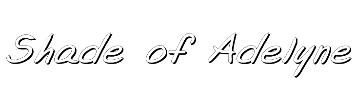 Shade of Adelyne Font