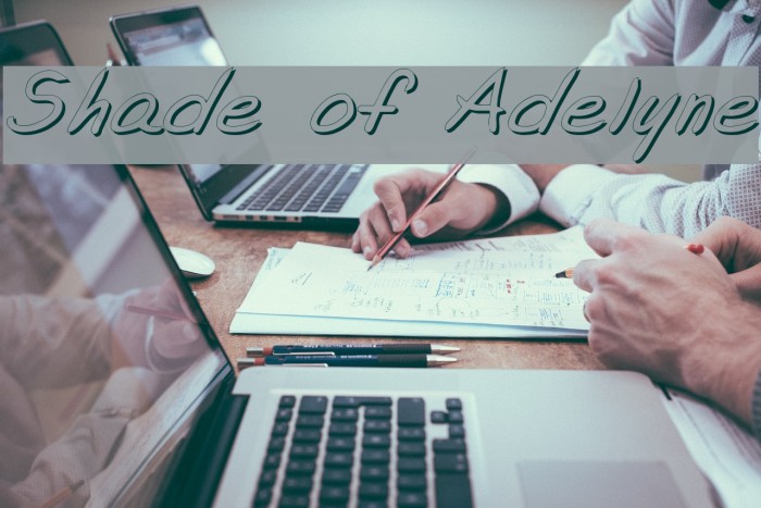 Shade of Adelyne Font examples