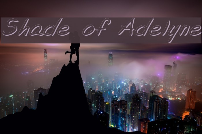 Shade of Adelyne Font examples