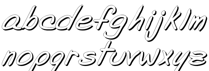 Shade of Adelyne Font LOWERCASE