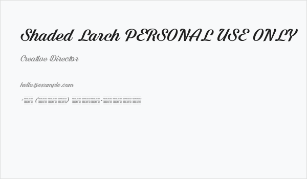 Shaded Larch PERSONAL USE ONLY Business Card