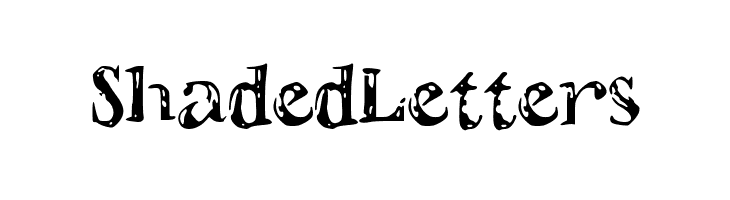 ShadedLetters  Free Fonts Download
